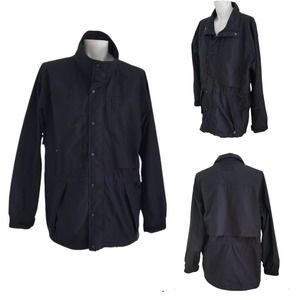 NWOT Men's Tri Mountain Black  Medium Weight Water Resistant Lined Jacket Sz L